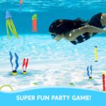 JOYIN 30-tlg. Tauchspielzeug Set für Kinder – Unterwasserspass mit Ringen, Stäben, Schätzen & mehr