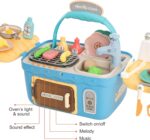 JOYIN Picknick-Küchenset für Kinder – Mit Musik, Licht & Farbwechsel-Essen