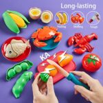 Laugigle 78-teiliges Spielessen-Set mit Tasche – Kinderküche Zubehör für Jungen & Mädchen