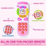 JOYIN Baby Handy & Fernbedienung – Musikalisches Spielzeug ab 6 Monaten für Jungen & Mädchen