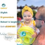 EDWEKIN® Schwimmflügel Kinder 1–6 Jahre – TÜV geprüft, extra sicher & transparent