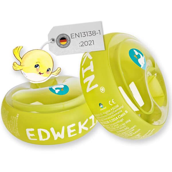 EDWEKIN® Schwimmflügel Kinder 1–6 Jahre – TÜV geprüft, extra sicher & transparent