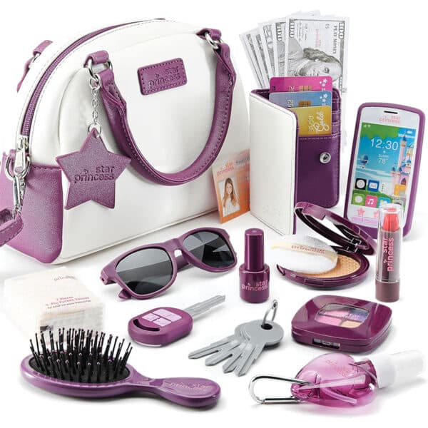 Mein erstes Handtaschen-Spielset für Mädchen – mit Spiel-Make-up, Telefon & Zubehör ab 3 Jahren