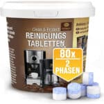 80 Stück (1er Pack) 2-Phasen Reinigungstabs