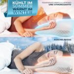Glückstoff® Ersatzbezug für Ergo Nackenkissen – Waschbarer Kissenbezug aus Bambus – Bild 2