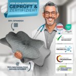 Glückstoff® Ersatzbezug für Ergo Nackenkissen – Waschbarer Kissenbezug aus Bambus – Bild 4