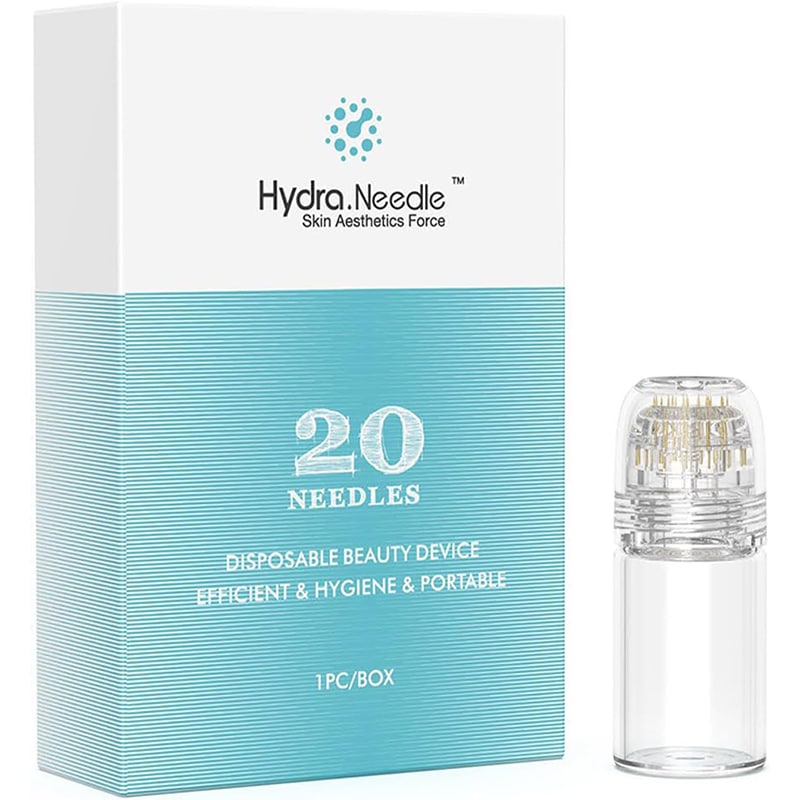 Hydra1 Hydra Needle 20 Pins Derma Stamp – Microneedling ohne Serum für Anti-Aging, Lippen & Haarwachstum, Titan – Bild 1