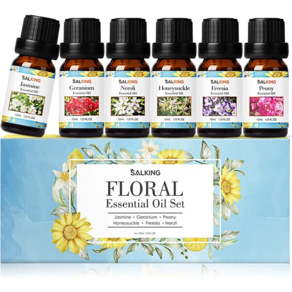 SALKING Ätherische Öle Set – 6x10ml Duftöle für Aromatherapie & Geschenkideen