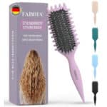 FABIHA® 3-in-1 Lockenbürste – Bio-Haarbürste mit Wildschweinborsten & Zahnrad-Design