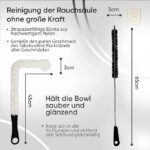 M. ROSENFELD Premium Shisha Reinigungsset – 4 Bürsten & 500 Edelstahlperlen | Komplettes Set für gründliche Wasserpfeifenreinigung (5-teilig) – Bild 2
