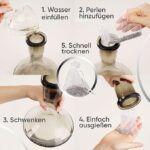 M. ROSENFELD Premium Shisha Reinigungsset – 4 Bürsten & 500 Edelstahlperlen | Komplettes Set für gründliche Wasserpfeifenreinigung (5-teilig) – Bild 4