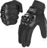 COFIT Motorradhandschuhe für Damen & Herren, atmungsaktiv mit Hartknöchelschutz & Touchscreen für BMX, ATV, MTB & Radfahren