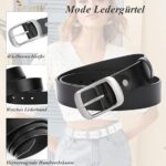 JasGood Damen Ledergürtel – Modischer Gürtel mit Dornschliesse für Jeans, Hosen und Kleider – Bild 4