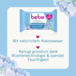 bebe Reinigungstücher – Abschminktücher mit Mizellentechnologie (6 x 25 Stück) – Bild 2
