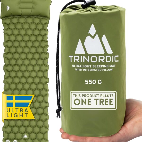 Ultraleichte 550g Aufblasbare Isomatte mit integriertem Kissen