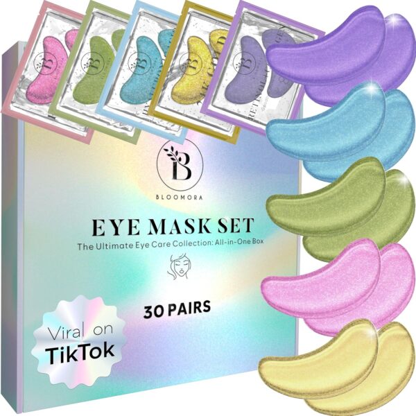 Gemischte Augenpads 30 Paar – Niacinamid & Hyaluron Eye Patches gegen Augenringe