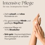 mellow NOIR Intensive Repair Hand & Nail Cream 100 ml – Handcreme für trockene und raue Hände – Mit 10% Sheabutter – Schnell einziehend – Bild 5