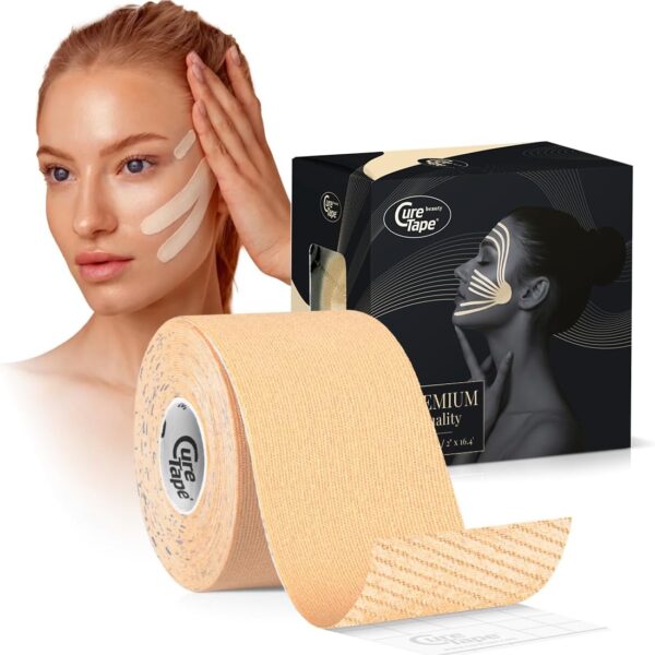 CureTape Beauty Kinesiologie Tape – Face Tape für Straffung & Anti-Falten Pflege