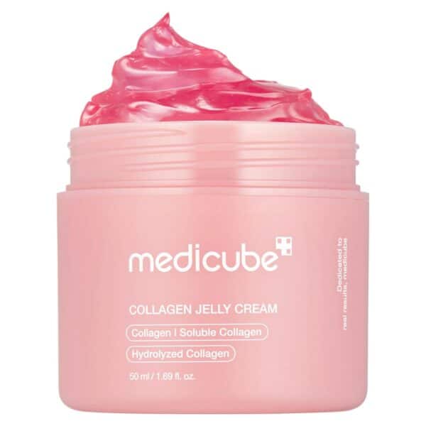 Medicube Kollagen Gelee Creme – Feuchtigkeitsspendende Gelcreme mit Niacinamid & hydrolysiertem Kollagen, 50ml