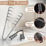Lockenkamm Texturkamm – Volumen-Tool für Haaransatz & Styling (für Damen & Herren)