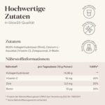 Glow25® Collagen Plus Pulver 450g – Kollagen Hydrolysat mit Vitamin C, Zink & Biotin, Typ I & III, Neutral & gut löslich – Bild 8