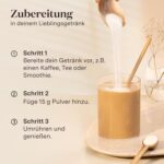 Glow25® Collagen Plus Pulver 450g – Kollagen Hydrolysat mit Vitamin C, Zink & Biotin, Typ I & III, Neutral & gut löslich – Bild 4
