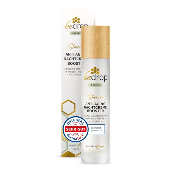 bedrop Anti-Aging Nachtcreme Booster mit Bienengift & Hyaluron