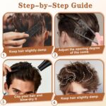 Lockenkamm Texturkamm – Volumen-Tool für Haaransatz & Styling (für Damen & Herren)