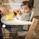 Stokke Tripp Trapp Hochstuhl mit Tablett – Ergonomisches, verstellbares Babyset (6–36 Monate) – Bild 3