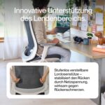 Ergo Bürostuhl Schwarz mit Armlehnen
