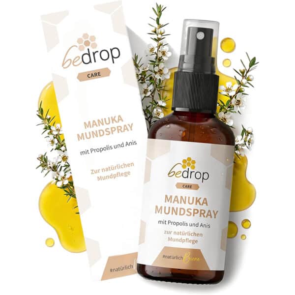 bedrop Manuka Propolis Mund- & Halsspray mit Manuka-Honig MGO 500+, Propolis & Anis – 30 ml