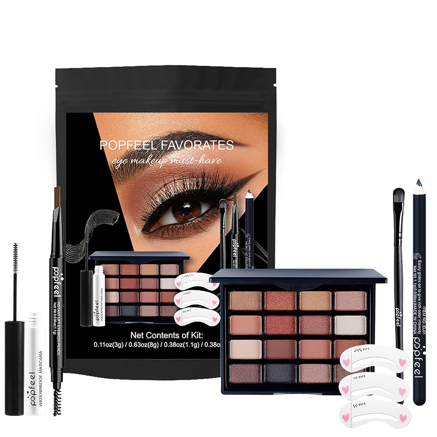 718P7cooX1L._SL1500_ FantasyDay Weihnachts-Make-up Set – Komplettes Schmink-Kit für Gesicht, Augen & Lippen – Bild 1