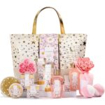 SPA LUXETIQUE Beauty Set für Frauen – 15-teiliges Wellness Geschenkset mit Duschgel und Accessoires, Gänseblümchenduft