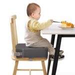 TOTIDYH Sitzerhöhung Kinder 10cm – Rutschfestes Sitzkissen mit Sicherheitsgurten