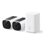 eufy Security eufyCam E40 2er Set mit HomeBase 2 – kabellose 2K Solarkamera für Aussen