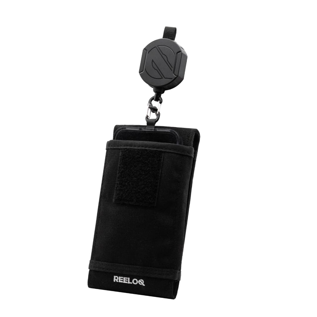 41i4jelREPL._SY1080_.jpg REELOQ PRO Handysicherung 360° – Rucksack-Handyhalterung mit FLEXLOCK® für Outdoor – Bild 1