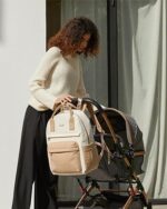 LOVEVOOK Wickelrucksack Gross mit Wickelauflage – Windeltasche für Eltern & Kinderwagen – Bild 8