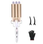 Reyke Welleisen 22mm mit 3 Fässern – Keramik Lockenstab für Beach Waves