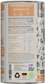 Veganes Protein Schoko 1000g – 12 pflanzliche Proteinquellen Made in Germany – Bild 2