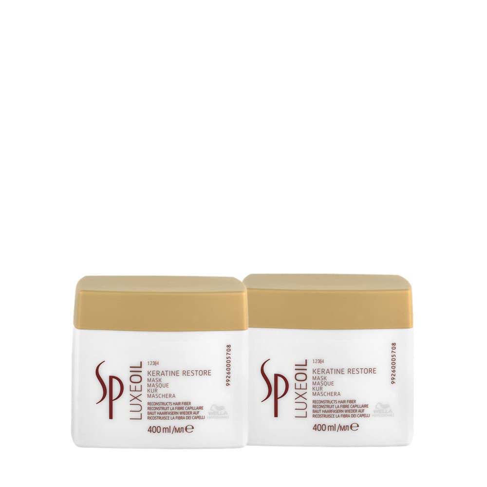 41tnaDHXfDL._SY1000_.jpg Wella SP Luxe Oil Keratin Restore Mask 400 ml – Intensivpflege für geschädigtes Haar – Bild 1