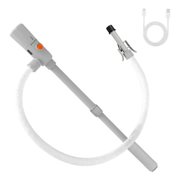 Elektrische Benzinpumpe 3.2 GPM mit Auto-Stop – Dual-Strom USB-C/AA für Kanister