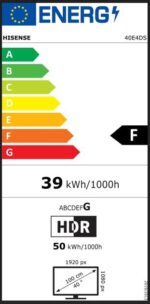 Hisense 40E4DS 43 Zoll 4K Smart TV – Game Mode & Natural Colour Enhancer – Bild 14