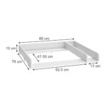 Vicco Wickelaufsatz Wicko 80 x 76 cm – Sicherer Wickeltisch für Kommoden – Bild 3