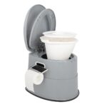 Bonnlo Campingtoilette mit abnehmbarem Eimer – mobile Reisetoilette für Outdoor-Aktivitäten – Bild 6