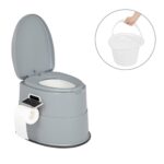Bonnlo Campingtoilette mit abnehmbarem Eimer – mobile Reisetoilette für Outdoor-Aktivitäten
