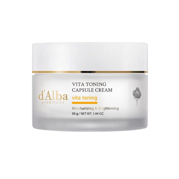 d'Alba Piedmont Vita Toning Kapselcreme 55 ml – Tiefenhydrierende Gesichtscreme für strahlende Haut
