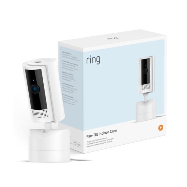 Ring Pan-Tilt Indoor Camera – 360° Innensicherheitskamera mit HD-Nachtsicht für Haustierbesitzer