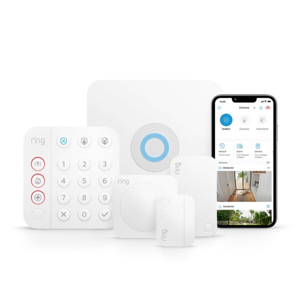 Ring Alarm-Set S – WLAN-Alarmanlage für kleine Wohnungen bis 60 m² mit Smartphone-Steuerung