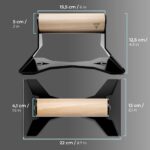 PULLUP & DIP Liegestützgriffe mit Buchenholz – Ergonomische Push-Up Bars für Krafttraining – Bild 8