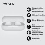 Sony WF-C510 Bluetooth In-Ear-Kopfhörer – Premium Sound & 22h Akku in Weiss – Bild 3